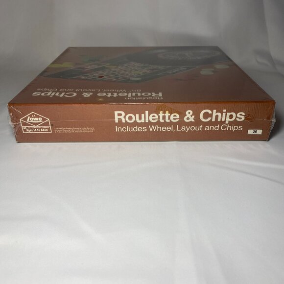 Vtg E.S. Lowe Milton Bradley Co Roulette & Chips Game 8 1/2" Wheel Layout NIP - Picture 5 of 7